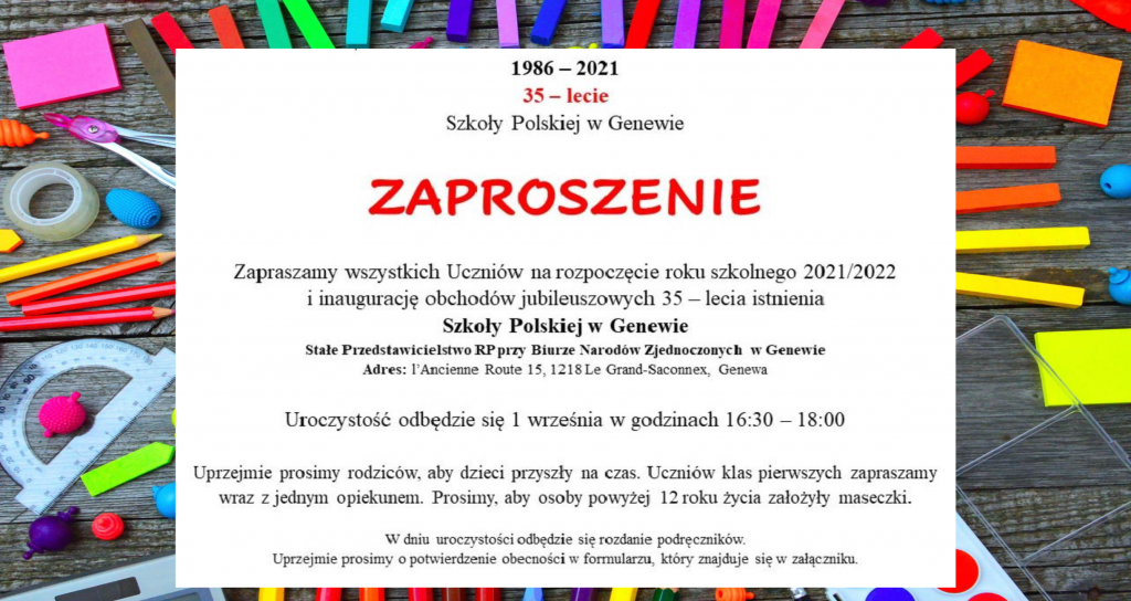 Rozpoczęcie roku szkolnego