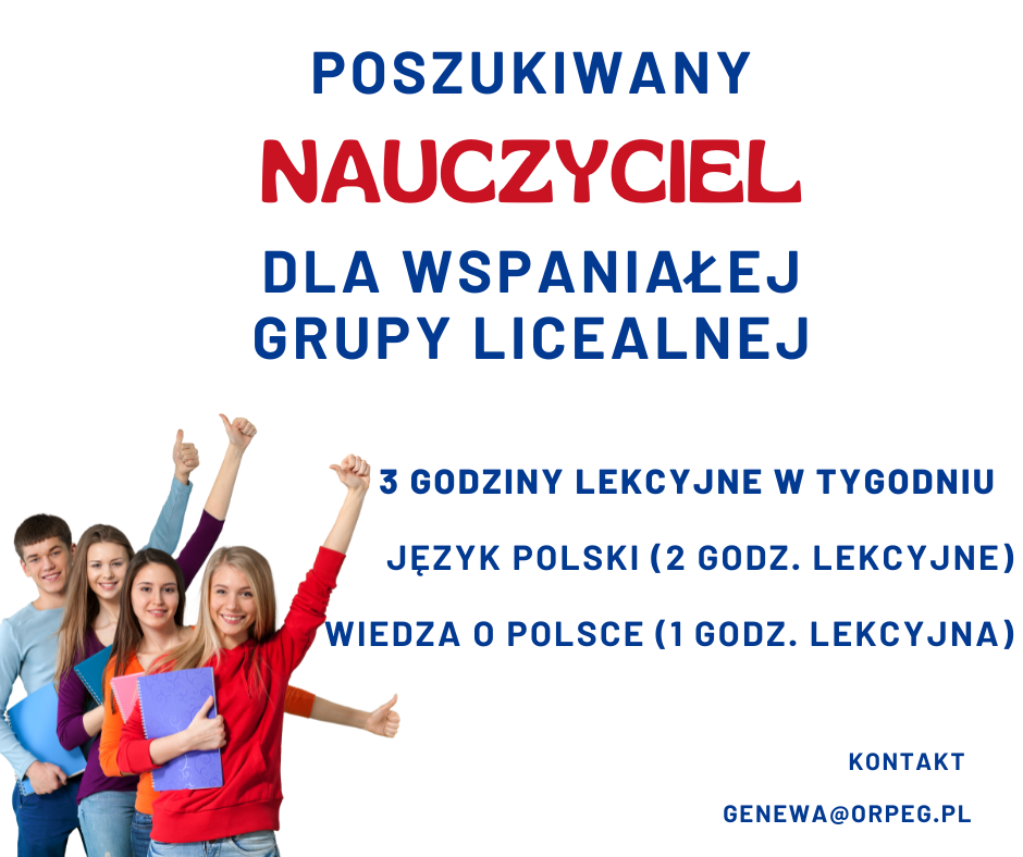 Poszukiwany nauczyciel  LO