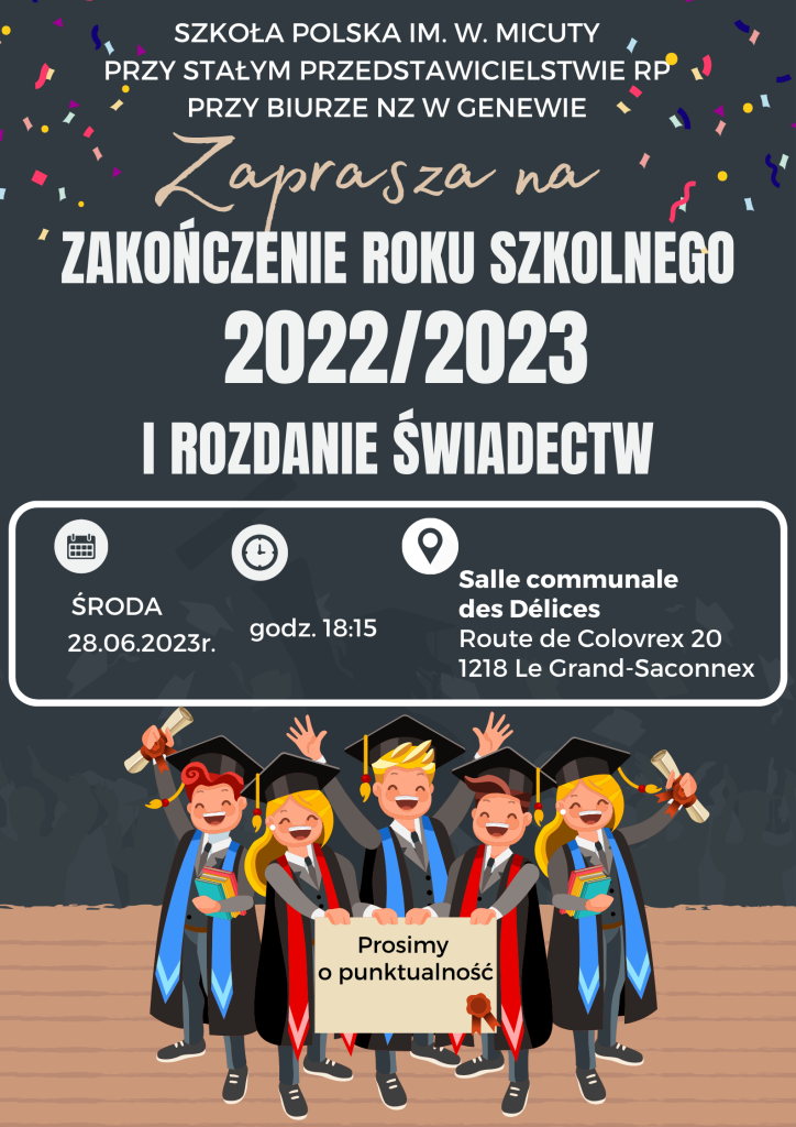 Zakończenie roku szkolnego