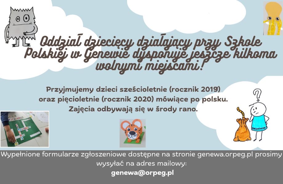 Wolne miejsca w oddziale dziecięcym