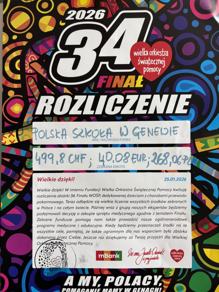 Nasza szkoła ponownie zagrała z Wielką Orkiestrą Świątecznej Pomocy